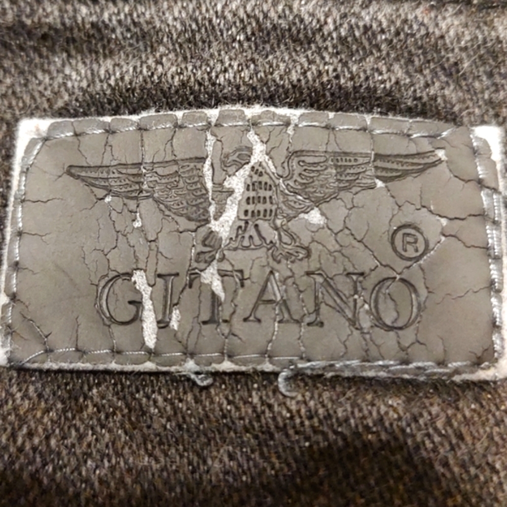 🐈⬛🩶🐈⬛ Amazing Vintage 80's Authentic Gitano 2-Toned Black & Grey Jeans - 10 - Picture 12 of 16